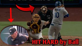 MLB  Umpires Hit Hard by Ball compilation part 1 [upl. by Urion863]