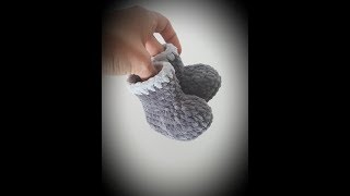 How to crochet baby booties QUICK AND EASY [upl. by Hcire]