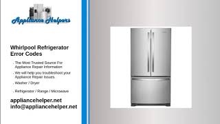 Whirlpool Refrigerator Error Codes [upl. by Garap949]