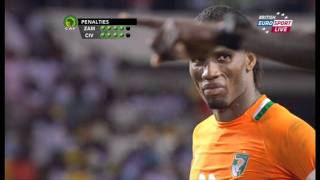 Zambia VS Ivory coast Final 2012 ALL PENALTY KICKS [upl. by Harmony]