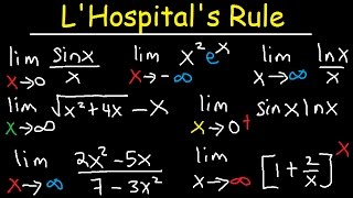 Lhospitals Rule Indeterminate Forms Limits at Infinity Ln Trig amp Exponential Functions Calculus [upl. by Eivets214]