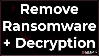 RANSOMWARE VIRUS Removal amp Files Decryption FREE STEPS [upl. by Stesha565]