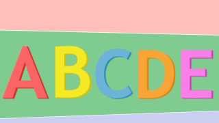 Urple Teaches the Letters ABCDE Alphabet Video [upl. by Aipmylo]