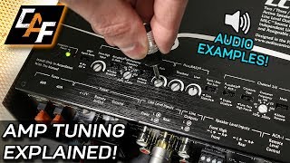 Amplifier Tuning Settings How To  Gain Crossovers Bass Boost [upl. by Atauqal968]