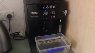 How to descale a Delonghi Magnifica Coffee Machine ESAM0411X [upl. by Key]