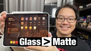 IPAD PRO SCREEN PROTECTOR Paperlike vs ESR Tempered Glass [upl. by Timmy]