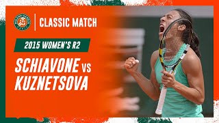 Schiavone vs Kuznetsova 2015 Womens round 2  RolandGarros Classic Match [upl. by Denna]