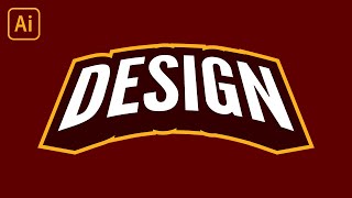 Create 3D Text Emblems with Illustrator [upl. by Ydarg]