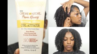 PRODUCT REVIEW CURL ACTIVATOR  CREME OF NATURE 🍯 [upl. by Aima]