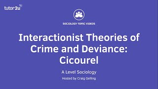 Interactionist Theories of Crime amp Deviance  Cicourel  A Level Sociology [upl. by Ilarin]