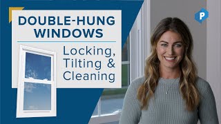 How to Use DoubleHung Windows Locking Tilting amp Cleaning [upl. by Atirys]