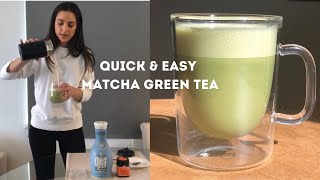 How To Make A Matcha Latte At Home  My Easy 2 minute Matcha Recipe [upl. by Aroel]