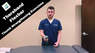 Thumb Strengthening Exercises  Theraband Flexbar [upl. by Enohpesrep44]