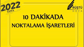 10 DAKİKADA  Noktalama İşaretleri  RÜŞTÜ HOCA [upl. by Aenat240]