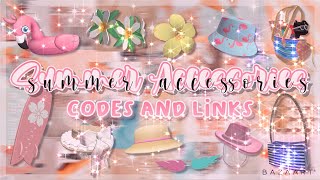 Summer Accessories  Codes amp Links  Roblox [upl. by Pinkham]