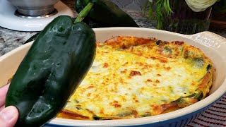 CHILE RELLENO CASSEROLE  Easy Recipe For Baked Chile Relleno Casserole [upl. by Dhu853]