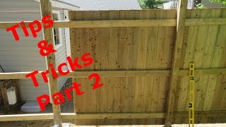 How to Build a Privacy Fence  Part 2 Installing the boards [upl. by Nylde]