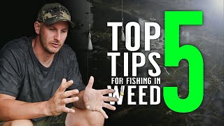 TOP 5 TIPS FOR FISHING IN WEED Carp Fishing PRO Rob Burgess Shows You How Its Done Mainline Baits [upl. by Nayrb]