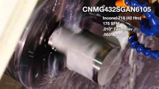 American National Carbide ANC  Inconel 718 test  Synergy turning inserts [upl. by Hauger]