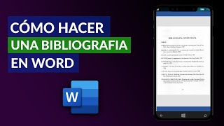 Cómo HACER una BIBLIOGRAFÍA en Word  Guía Completa [upl. by Scrivenor]