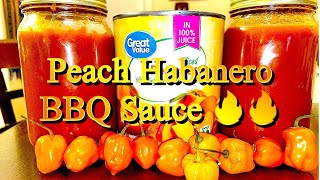 How To Make Homemade Peach Habanero BBQ Sauce Peach Habanero BBQ Sauce JBs BBQ amp Guns [upl. by Anniken173]