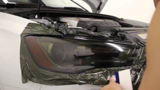 HOW TO Tint  Smoke Headlights using vinyl overlays  DIY [upl. by Terrilyn]