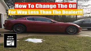 How To Change The Oil In A Maserati Granturismo [upl. by Ellehsem439]