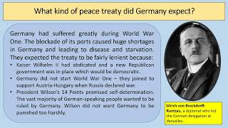 AQA GCSE History Conflict and Tension 19181939 Part 2  The Treaty of Versailles [upl. by Nifled]