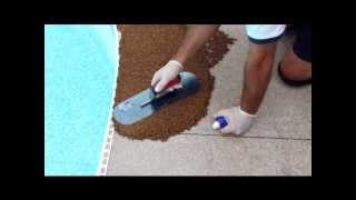 Rubber Pool Deck Surfacing  Do It Yourself [upl. by Longley478]