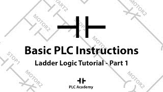 Ladder Logic Programming Tutorial For Beginners  Part 1 Basic PLC Instructions  PLC Academy [upl. by Solracesoj475]