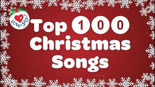 Top 100 Christmas Songs and Carols Playlist with Lyrics 🎅 Best Christmas Songs 🎄 [upl. by Abraham]