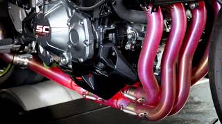 SCProject 421 Full Exhaust System for Kawasaki Z900 [upl. by Geirk]