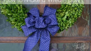 How to Make a Wreath Bow [upl. by Noiro]