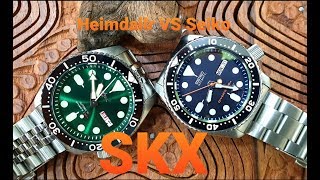 Heimdallr SKX Vs Seiko SKX007 ◇ Comparison  The Watcher [upl. by Hcir]