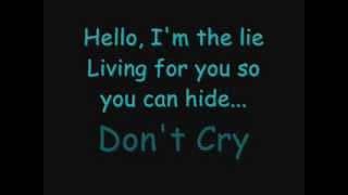 Evanescence  Hello Lyrics [upl. by Kleper]