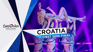 Albina  TickTock  LIVE  Croatia 🇭🇷  First SemiFinal  Eurovision 2021 [upl. by Issim]