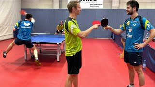 Defense VS Attack l incredible table tennis training 2021 [upl. by Secundas]