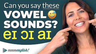 Pronunciation Practice 👄 Difficult Vowel Sounds DIPHTHONGS [upl. by Ezalb]