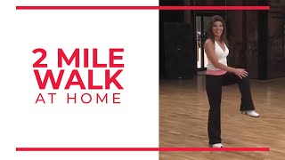 2 Mile Walk  At Home Workouts [upl. by Karola]