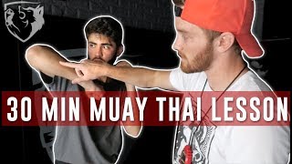 Muay Thai Training 101 Full Beginners Class [upl. by Zetram810]