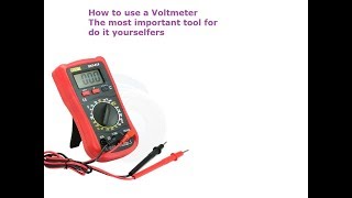 How to use a voltmeter multitester to test batteries [upl. by Randal]