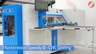 SPEEDY II DRILLING AND ROUTERING CNC  MASTERWOOD [upl. by Aicaca]