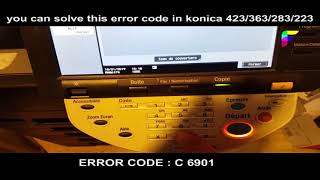 konica error code C6901 [upl. by Suk]