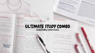 ❥ Ultimate Study Combo  Subliminal 『Extremely Powerful』 [upl. by Harlow]