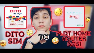 DITO SIM TO PLDT HOME ROUTER R051 [upl. by Ettennek]