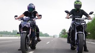 Yamaha MT09 VS Kawasaki Z900  Monster VS Dark Knight 💥 [upl. by Anovahs654]