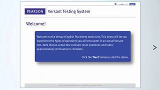 Versant English Placement Test  Product Tour [upl. by Towrey]