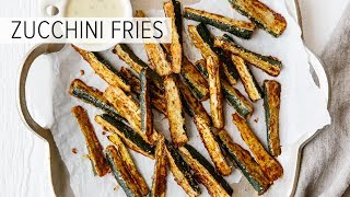 ZUCCHINI FRIES  glutenfree lowcarb keto [upl. by Eirret]