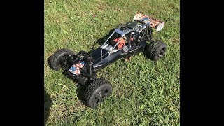 RC ADVENTURES  Power Pulling Weight Sled  15 Scale Radio Control Gas Powered Trucks [upl. by Afatsuom]