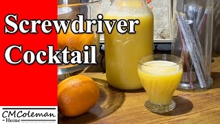 How To Make A Screwdriver Cocktail [upl. by Nahsad]